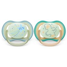 Set 2 chupetes ultra air nocturno 0-6m nino