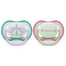 Set 2 chupetes ultra air nocturno 0-6m nina