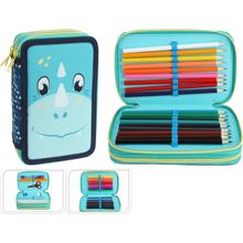 Set estuche con colores dino 20cm