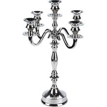 Candelabros 5 brazos plateado