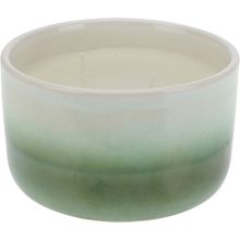 Vela aromatica envase ceramica verde