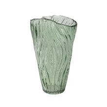 Jarron Gleam vidrio verde 35cm