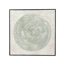 Cuadro Spiralls verde beige 60x60cm