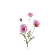 Rama amapola artificial rosa 63cm