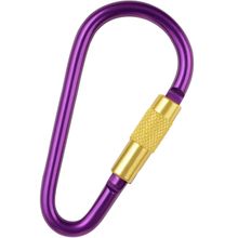 Anillo ovalado anodizado purpura