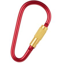 Anillo ovalado anodizado rojo