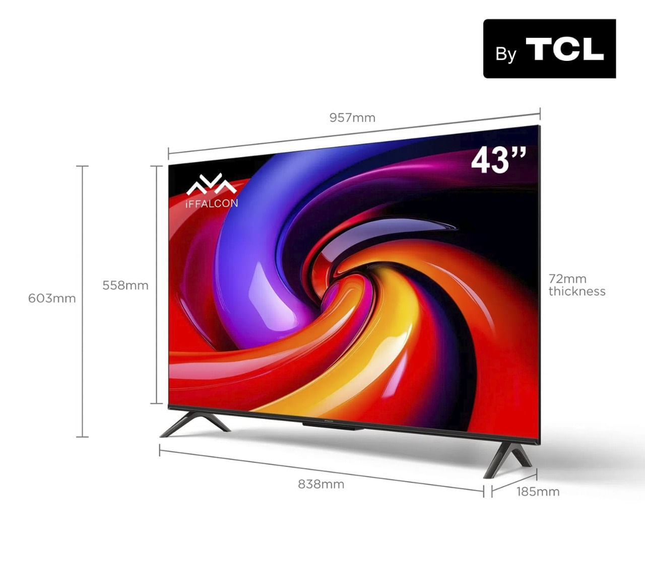 Televisor plano 43'' Smart 4k Google Tv Iffalcon