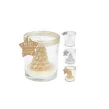 Vela Deco Navidad En Cristal Surt3