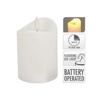 Vela led 70x100mm blanca