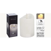 Vela led 70x150mm blanca