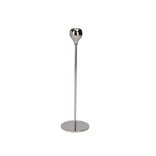 Portavelas 30cm plata