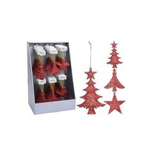 Set 2 Adornos Colgantes 8Cm Rojo Surt3 Arb-Est