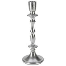 Portavelas 28cm plata