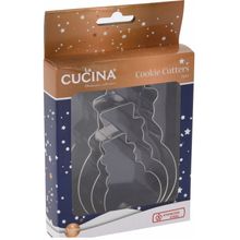 cookie cutter 4ass/set cortadora d/galletas 3pzs