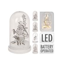 Campana De Cristal Led Figura Nav 11Cm Surt4