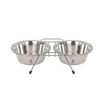 Comedor perros doble inox