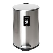 Basurero inox 20L