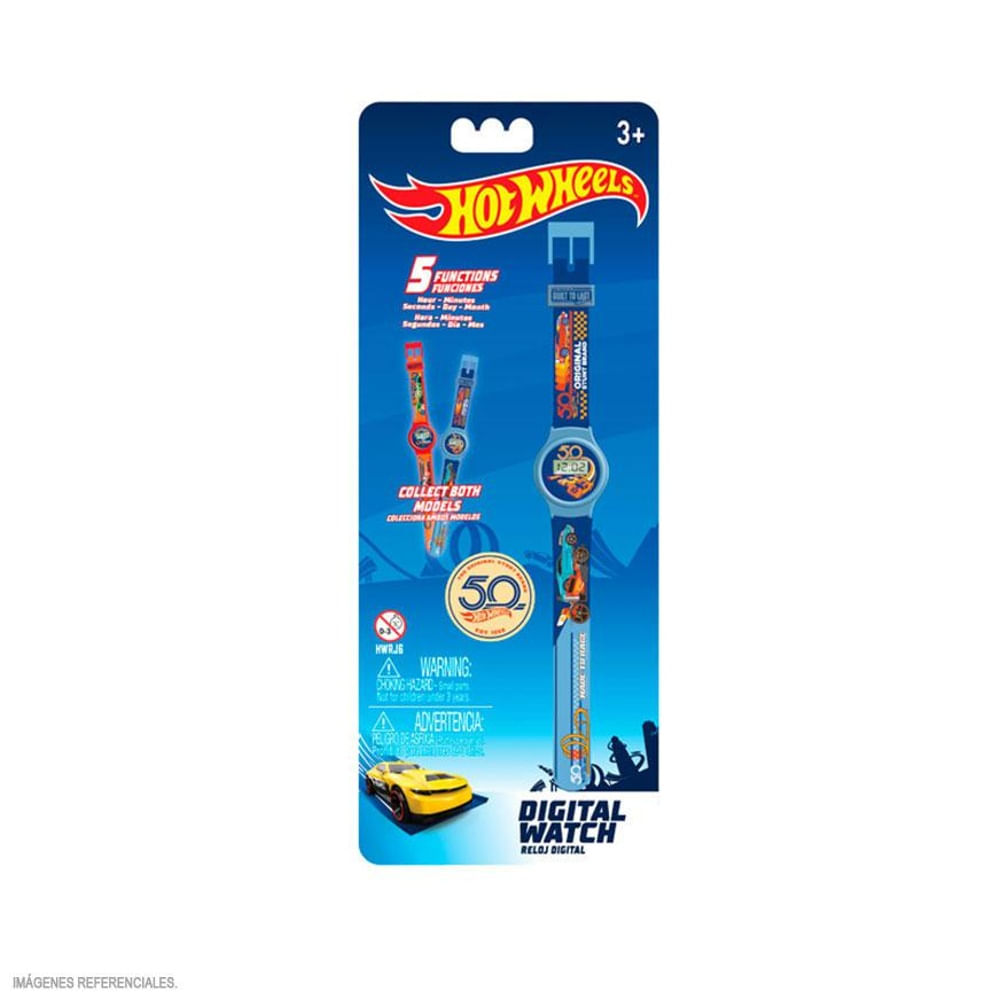 Reloj digital hotwheels