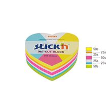 Cubo Adhesivas Neon Corazon 7 Col