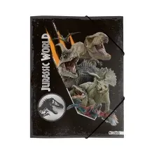Folder Con Liga Oficio 3 Solapas Jurassic World