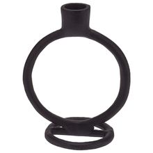 Portavela 15cm negro