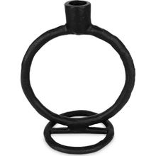 Portavela 19cm negro
