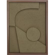 Placa de pared verde 30x3x40cm