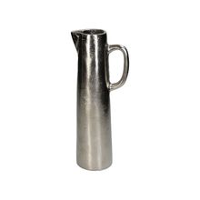 Jarron aluminio plata 12x8.5x31cm