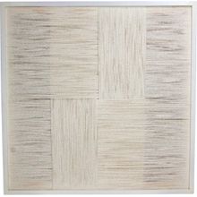 Placa de Pared Cuerda Marfil 60x3x60cm