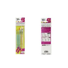 Set Pinceles X5 Surtidos (3 Red+ 2 Planos) Montmarte
