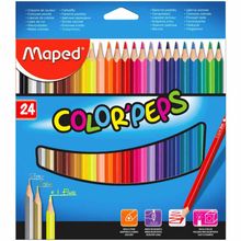 Lapices Color'Peps X 24 Colores En Cjta. De Carton