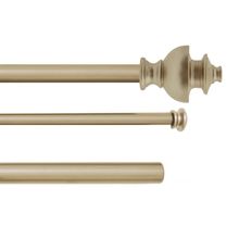 Riel para cortina doble 72-144" plateado oscuro