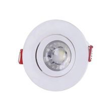 Spot led de embutir redondo 5w blanco