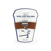 Leather bike cup holder