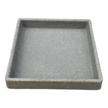 Plato cuadrado marmol 25cm