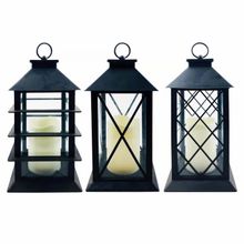 Lampara de exterior led negra