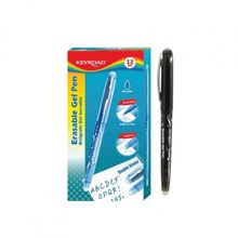 Boligrafo gel roller borrable negro