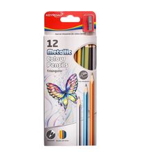 Colores triangulares metalicos 12uds