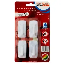 Ganchos plasticos 2.5 kg 4 pzas