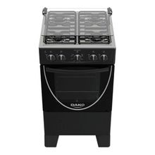 Cocina Dakota Negra 4 hornalla Con Grill Dako