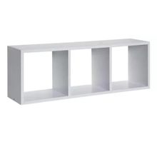 Cubo triple 1.2x80x28x20cm blanco llevame