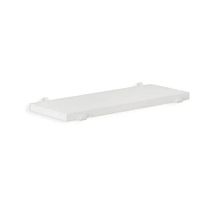 Repisa recta viena 1.8x20x40cm blanco con sop blanco