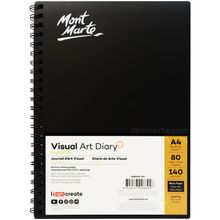 Cuaderno Con Espiral Para Dibujo Papel Negro A4 80Hjs