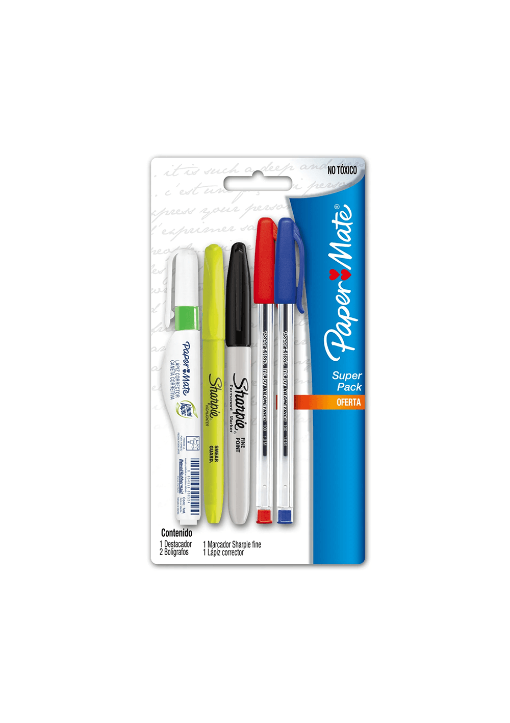 Jgo Pack Sharpie Paper Mate Oficina (X5)