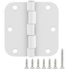 Bisagra 3.5" x 5/8" de acero color blanco