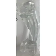 3" victorian glass pull