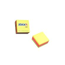 Cubo notas adhesivas neon multicolor