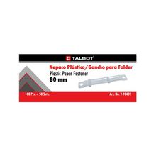 Fastener plastico 80mm 100pzs