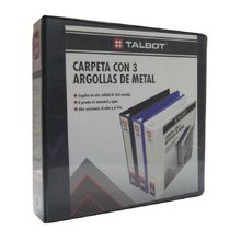 Archivador 3 argollas carta 2.0" negro