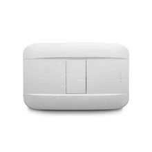 Placa ciega - plata x - blanco